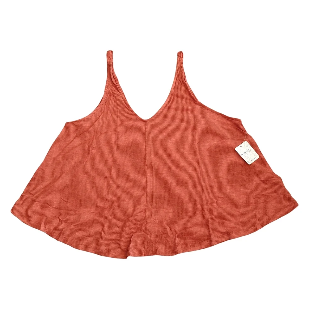 New Free People Dani Burnt Clay Tank Top S
